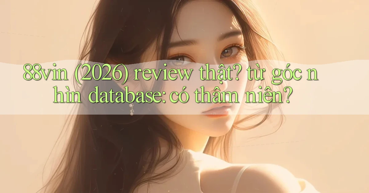 88vin (2026) review thật từ góc nhìn database có thâm niên
