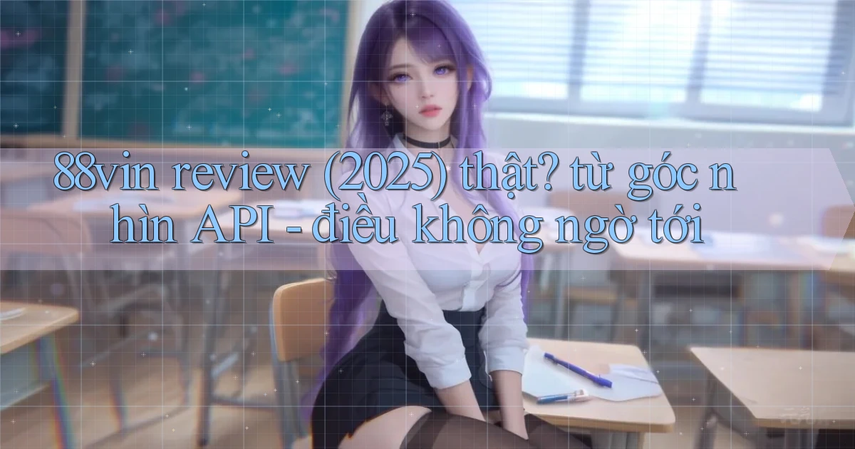 88vin review (2025) thật từ góc nhìn API   điều không ngờ tới
