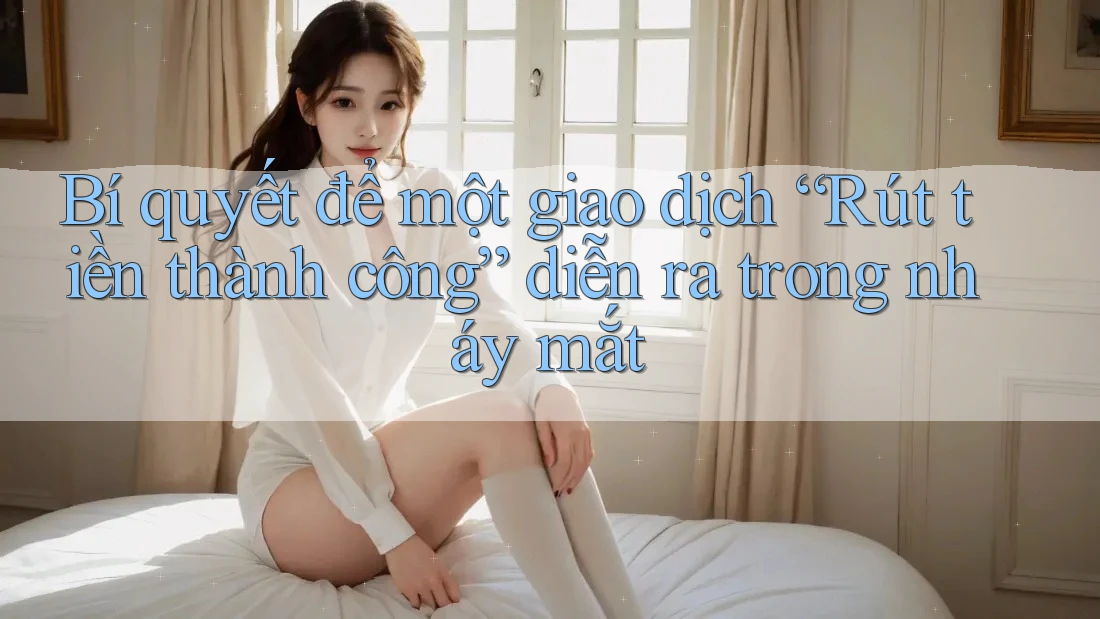Bí quyết để một giao dịch “Rút tiền thành công” diễn ra trong nháy mắt Bí quyết để một giao dịch “Rút tiền thành công” diễn ra trong nháy mắt
