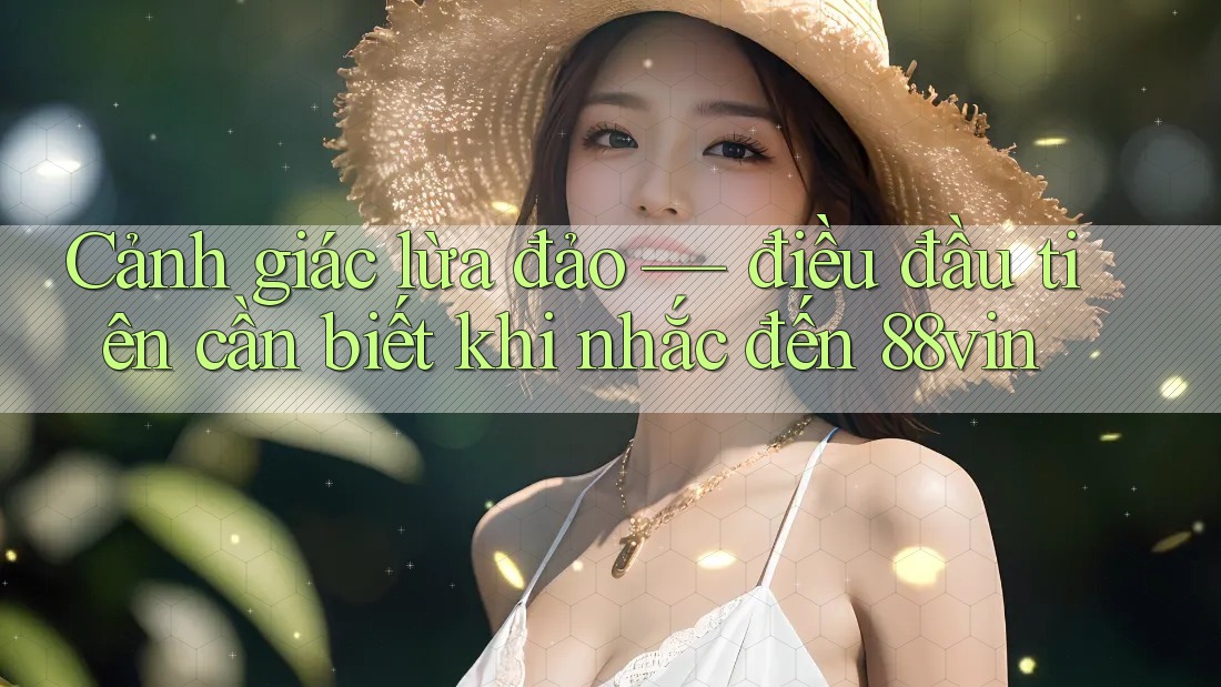 Cảnh giác lừa đảo — điều đầu tiên cần biết khi nhắc đến 88vin Cảnh giác lừa đảo — điều đầu tiên cần biết khi nhắc đến 88vin