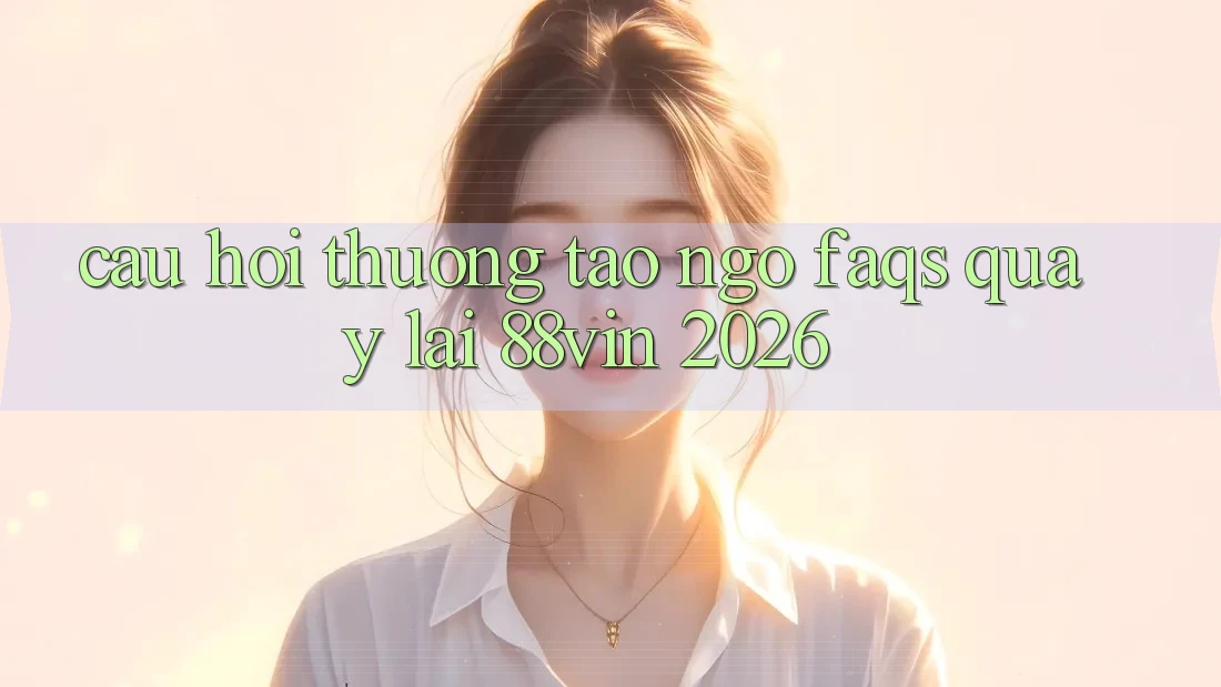 Câu Hỏi Thường Tao ngộ (FAQs) Quay lại 88vin 2026 Câu Hỏi Thường Tao ngộ (FAQs) Quay lại 88vin 2026