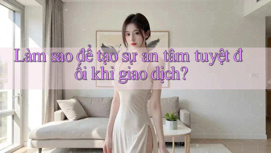 Làm sao để tạo sự an tâm tuyệt đối khi giao dịch? Làm sao để tạo sự an tâm tuyệt đối khi giao dịch?