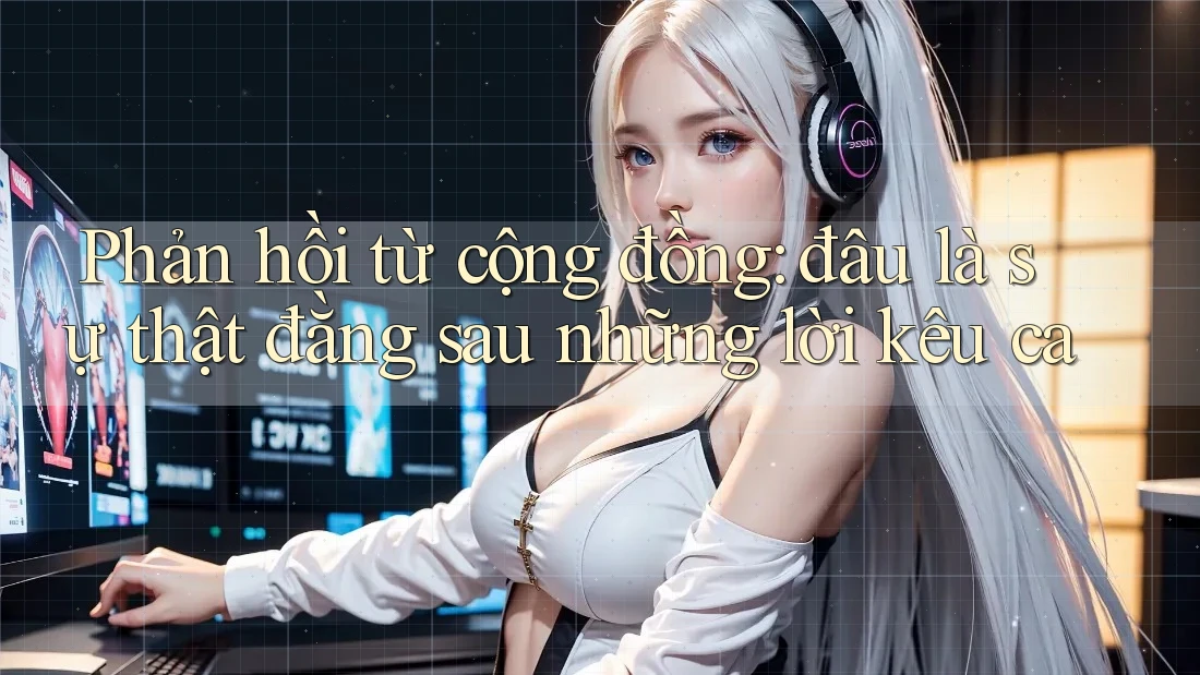 Phản hồi từ cộng đồng: đâu là sự thật đằng sau những lời kêu ca Phản hồi từ cộng đồng: đâu là sự thật đằng sau những lời kêu ca