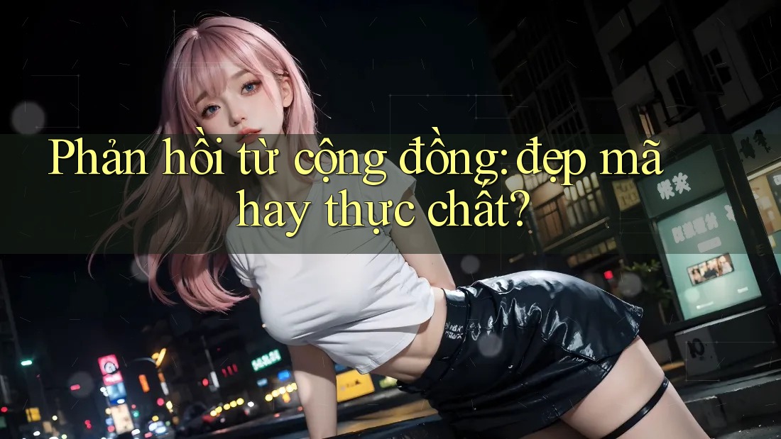 Phản hồi từ cộng đồng: đẹp mã hay thực chất? Phản hồi từ cộng đồng: đẹp mã hay thực chất?