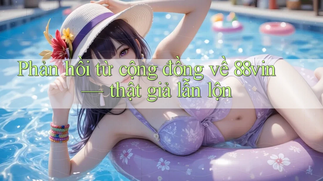 Phản hồi từ cộng đồng về 88vin — thật giả lẫn lộn Phản hồi từ cộng đồng về 88vin — thật giả lẫn lộn