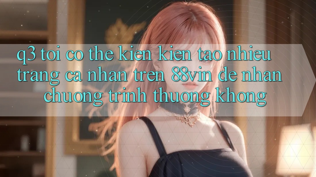 Q3: Tôi có thể kiến kiến tạo nhiều trang cá nhân trên 88vin để nhận chương trình thưởng không? Q3: Tôi có thể kiến kiến tạo nhiều trang cá nhân trên 88vin để nhận chương trình thưởng không?