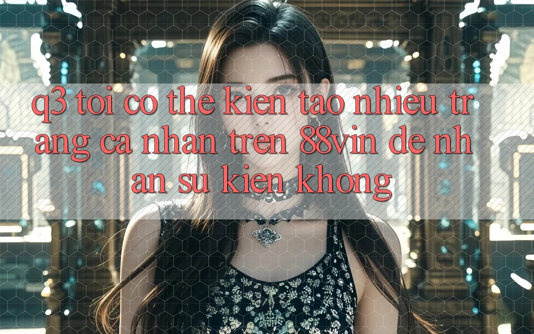 Q3: Tôi có thể kiến tạo nhiều trang cá nhân trên 88vin để nhận sự kiện không? Q3: Tôi có thể kiến tạo nhiều trang cá nhân trên 88vin để nhận sự kiện không?