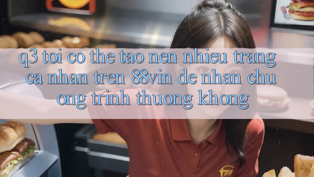 Q3: Tôi có thể tạo nên nhiều trang cá nhân trên 88vin để nhận chương trình thưởng không?
