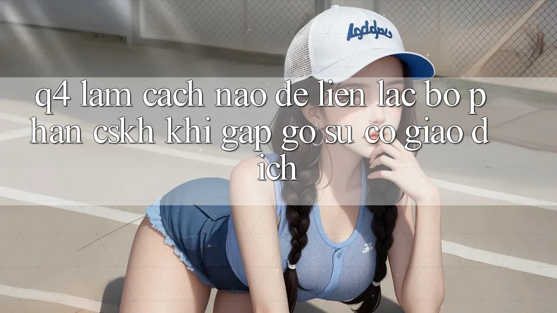 Q4: Làm cách nào để liên lạc bộ phận CSKH khi gặp gỡ sự cố giao dịch?