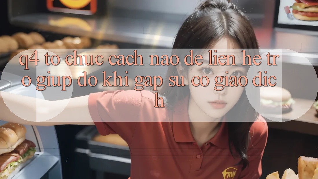 Q4: Tổ chức cách nào để liên hệ trợ giúp đỡ khi gặp sự cố giao dịch?