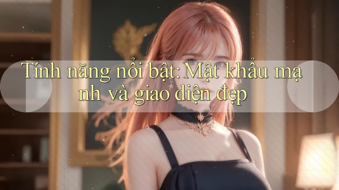 Tính năng nổi bật: Mật khẩu mạnh và giao diện đẹp Tính năng nổi bật: Mật khẩu mạnh và giao diện đẹp
