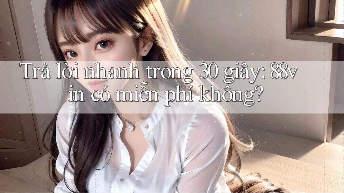 Trả lời nhanh trong 30 giây: 88vin có miễn phí không? Trả lời nhanh trong 30 giây: 88vin có miễn phí không?